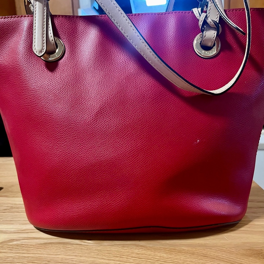 Michael Kors red bag. Well loved